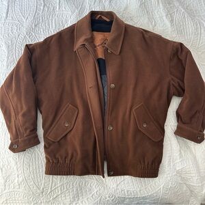 Vintage men’s Burberry Brown Bomber Jacket